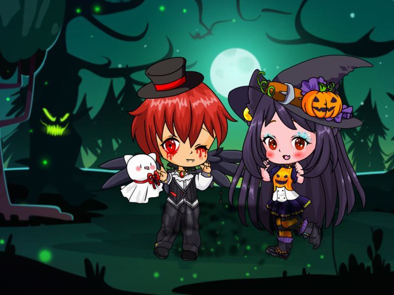 Halloween Chibi Couple