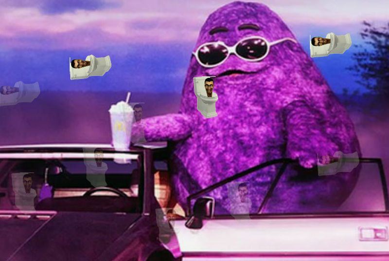 Grimace Shake versteckter Skibidi Toilet