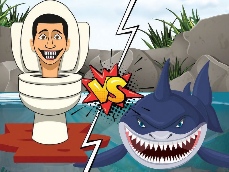 Tiburón hambriento vs. Skibidi