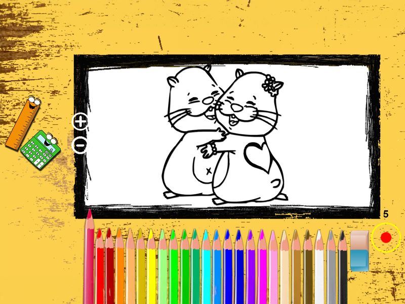 Livre à colorier Hamster