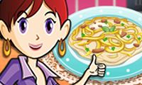 Fettuccine di pollo: la lezione di cucina di Sara